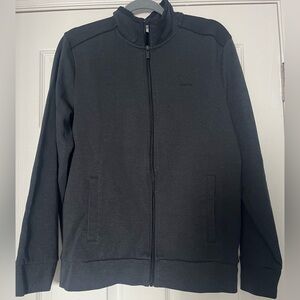 Calvin Klein Men's Dark Grey Lightweight Zipper Jacket